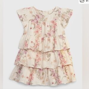 LoveShackFancy X GAP Pink and Purple Floral Dress